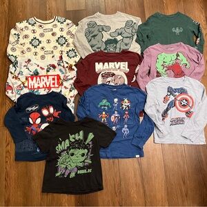 Toddler Boys 4T 5T Avengers Fall Winter Sweatshirt Bundle Hulk Captain America